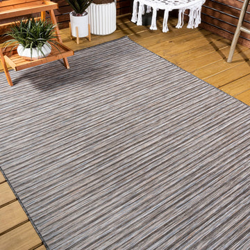 Finn Modern Farmhouse Pinstripe  Area Rug